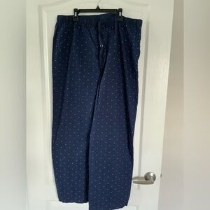 NWOT Tommy Hilfiger Dark Blue Patterned lounge pants